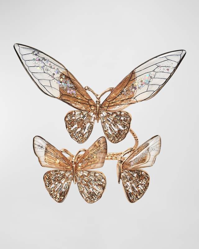 Flutter Napkin Rings, Set of 4